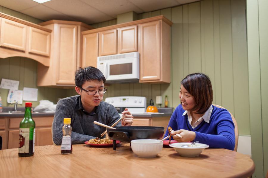 Beloit students often do their own cooking in their dorms too.